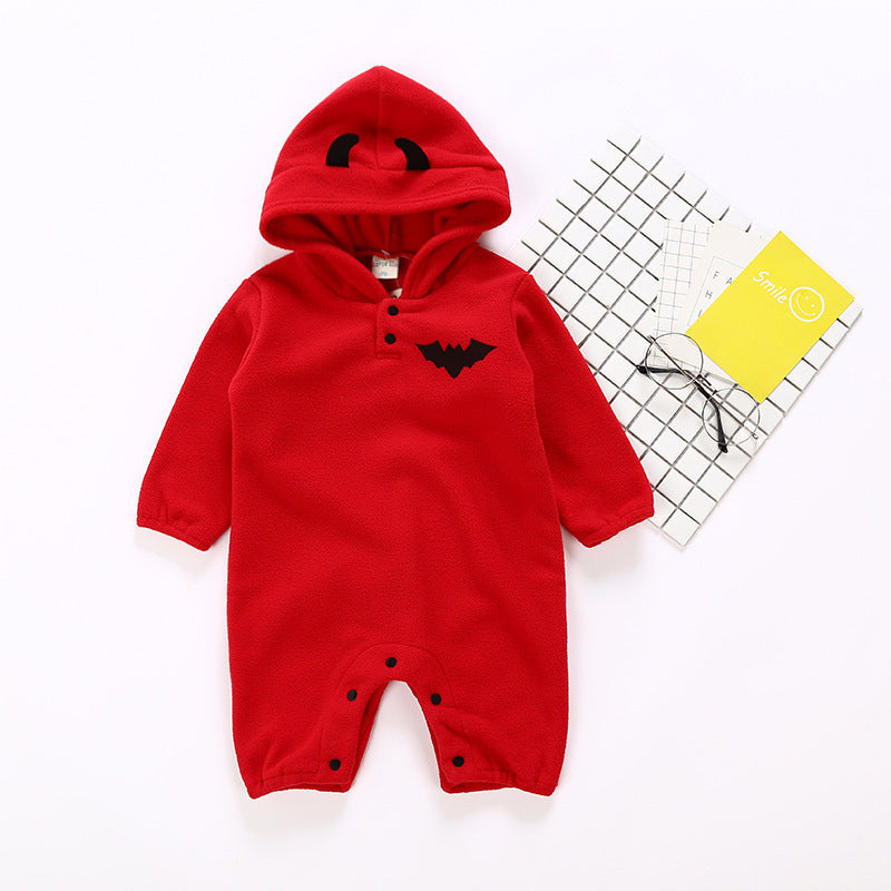 Halloween Cotton Long-Sleeve Romper