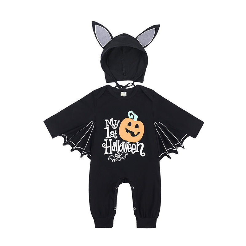 Halloween Bat Baby Romper
