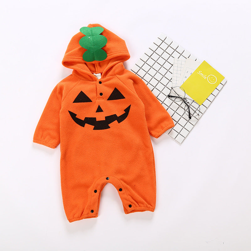 Halloween Cotton Long-Sleeve Romper