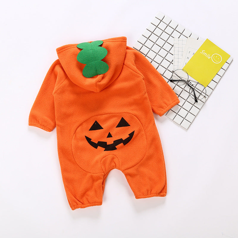Halloween Cotton Long-Sleeve Romper