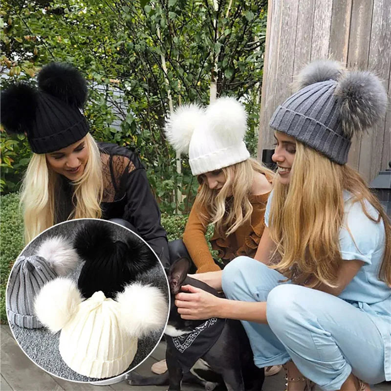 Cute Pompom Baby Winter Hat – Knitted Beanie with Ear Protection