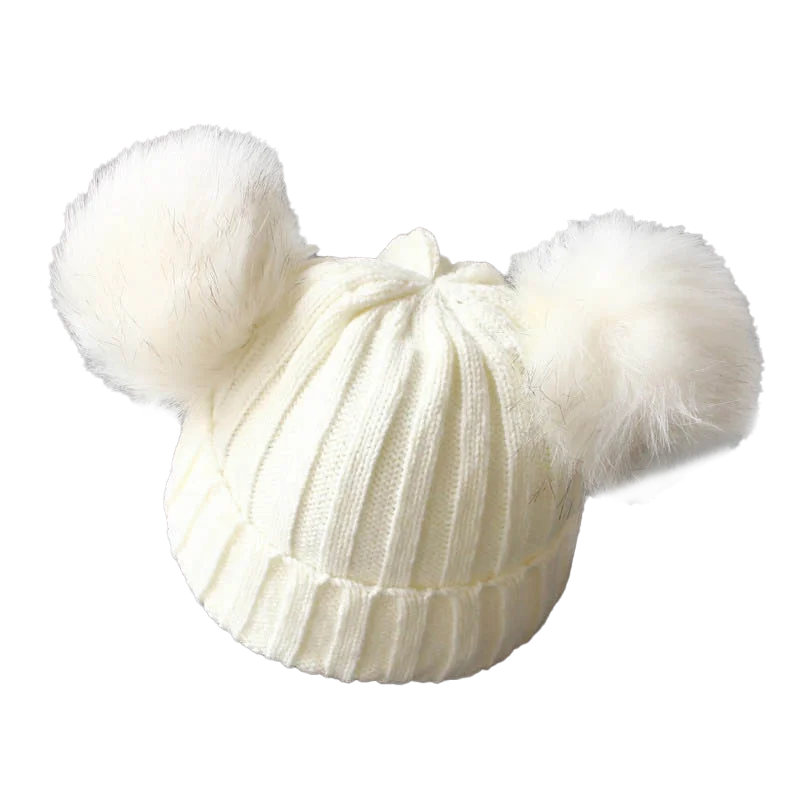 Cute Pompom Baby Winter Hat – Knitted Beanie with Ear Protection
