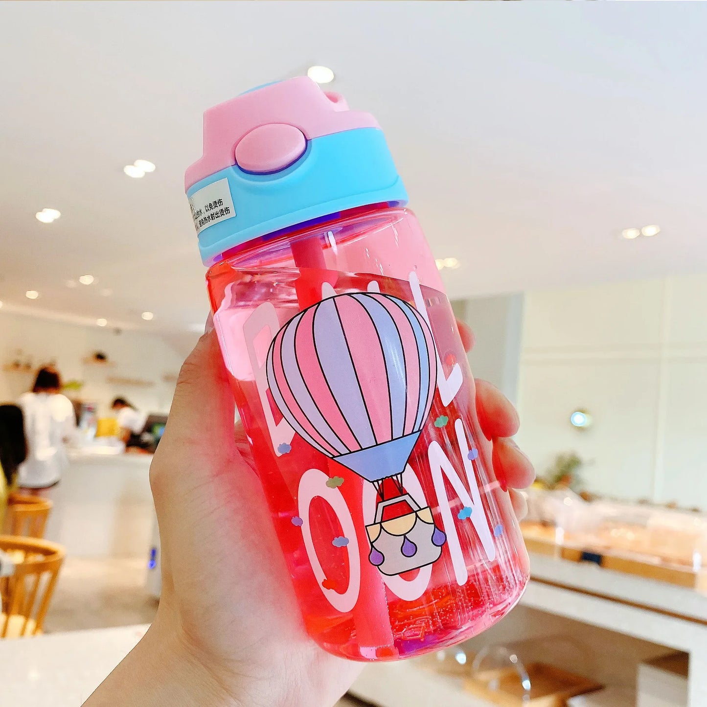 Children’s Cartoon Duck Beak Straw Water Bottle – Cute & Portable for Kids