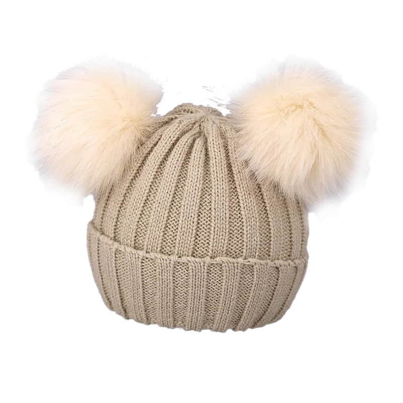 Cute Pompom Baby Winter Hat – Knitted Beanie with Ear Protection