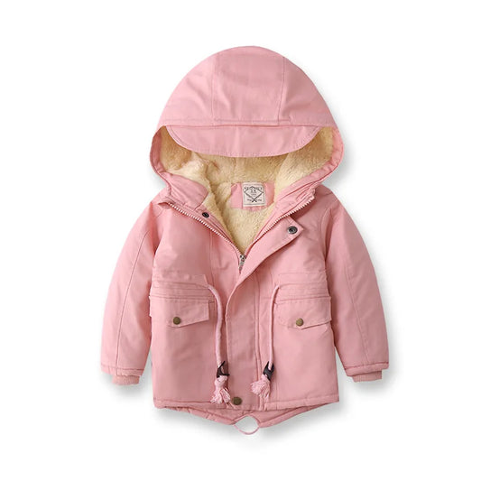 2025 Autumn & Winter Kids Hooded Warm Jacket