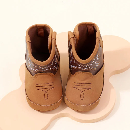 Baby Little Boots – Soft PU Leather Pre-Walker Shoes