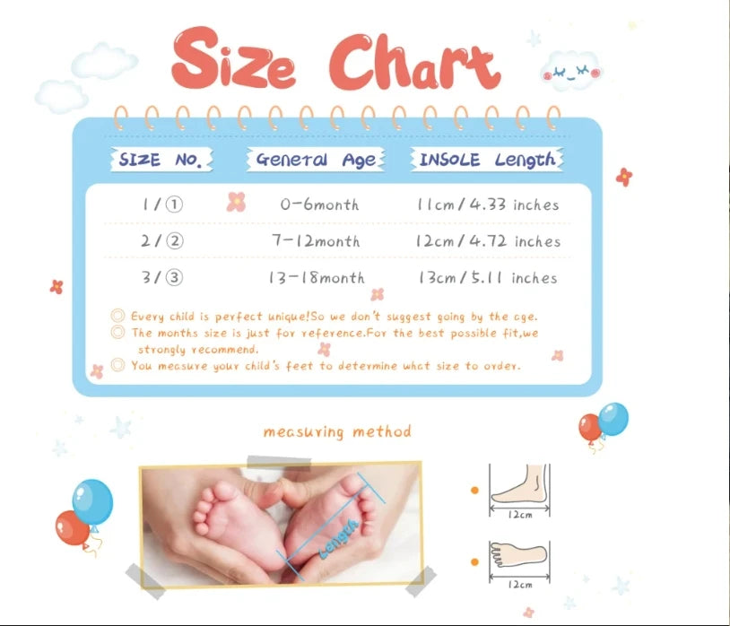Baby First Walker Shoes – Soft Cotton Cartoon Booties