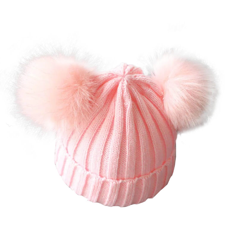 Cute Pompom Baby Winter Hat – Knitted Beanie with Ear Protection