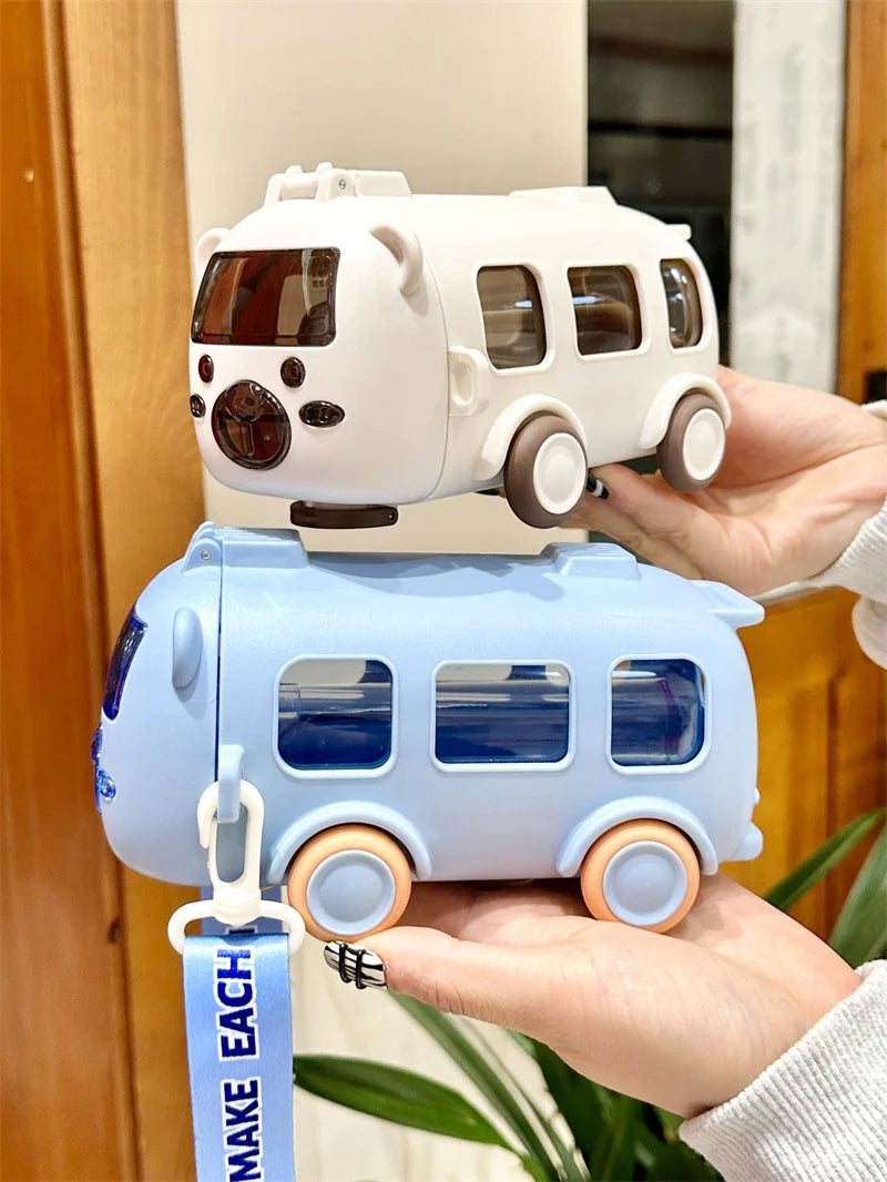 Kids Cartoon Water Bottle with Straw β Leakproof & Portable