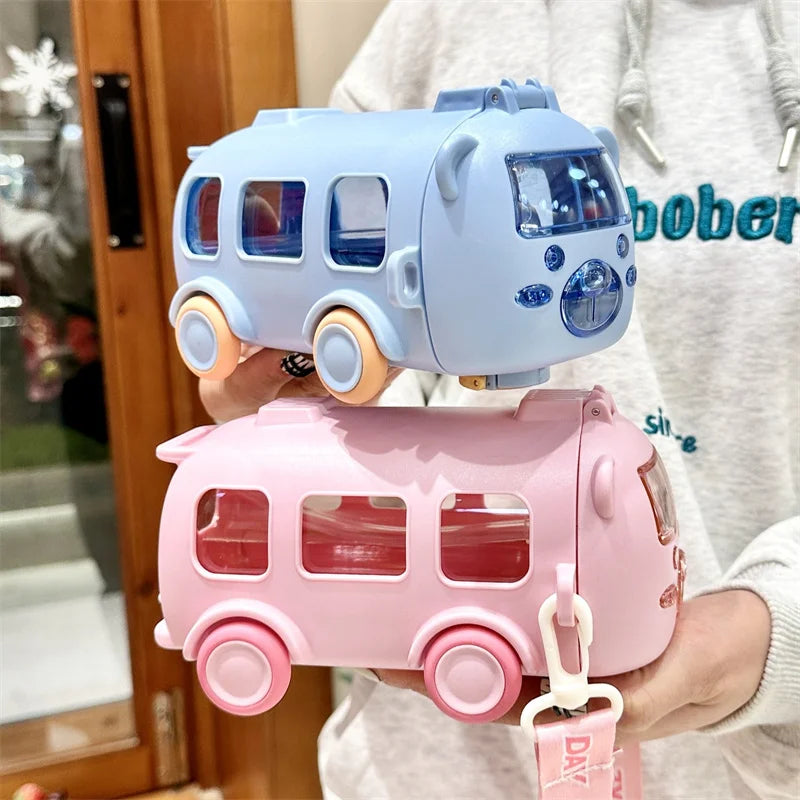 Kids Cartoon Water Bottle with Straw β Leakproof & Portable