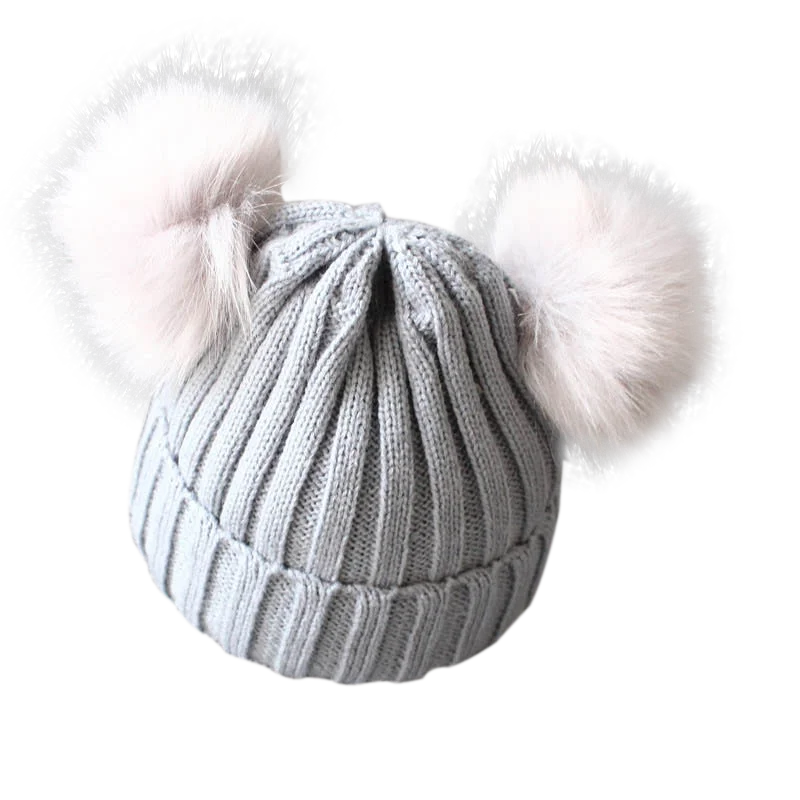 Cute Pompom Baby Winter Hat – Knitted Beanie with Ear Protection