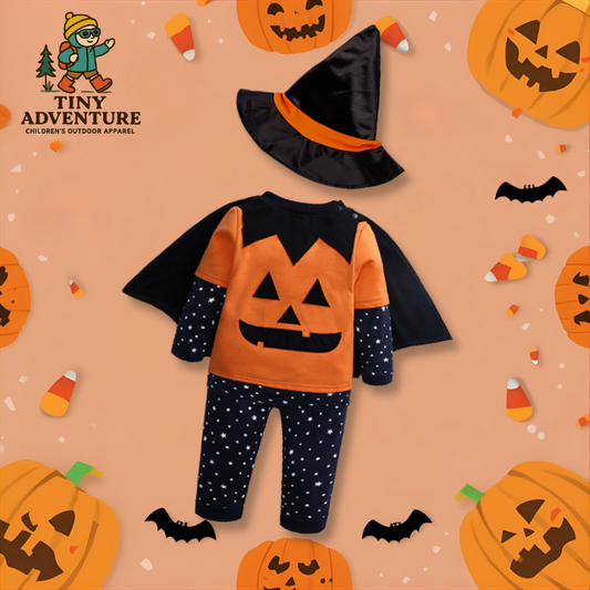 Halloween Pumpkin 4-Piece Baby Set