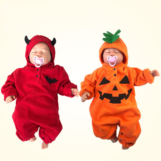 Halloween Cotton Long-Sleeve Romper