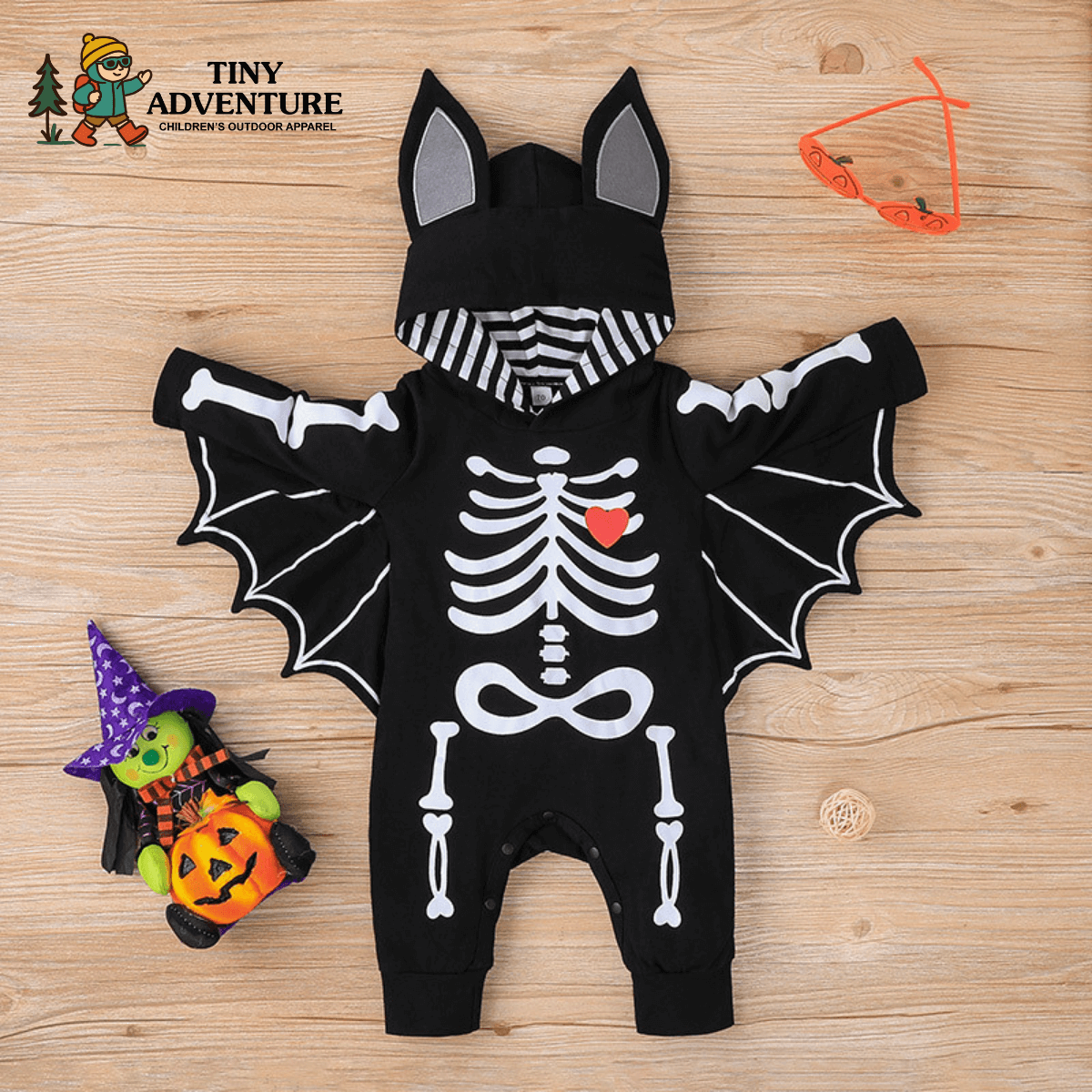 Halloween Bat Baby Romper