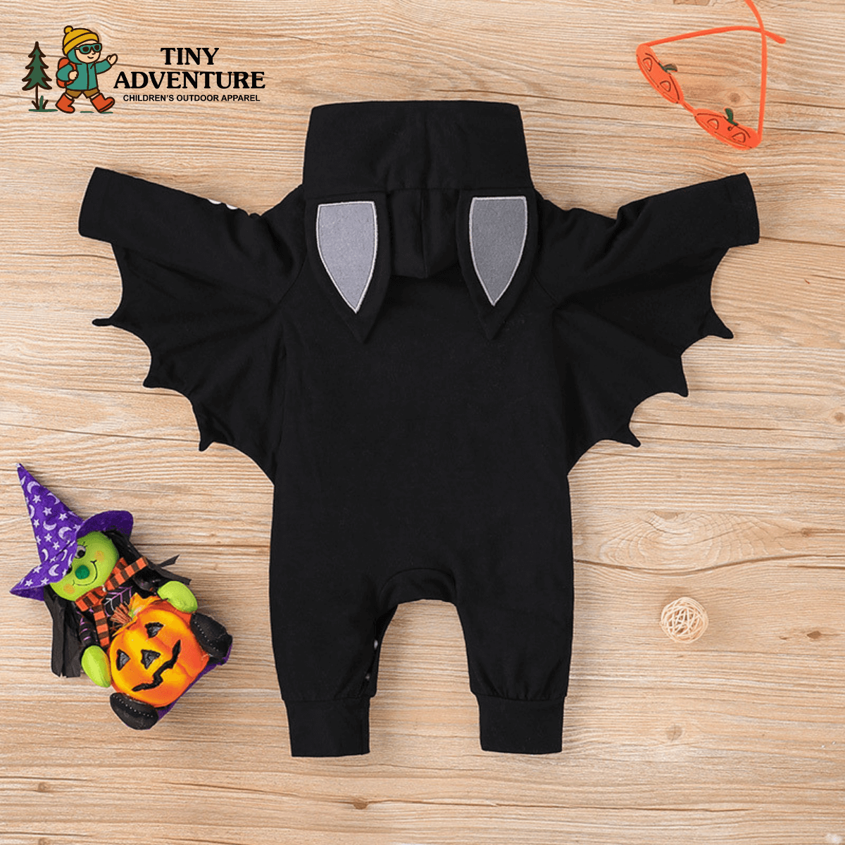 Halloween Bat Baby Romper