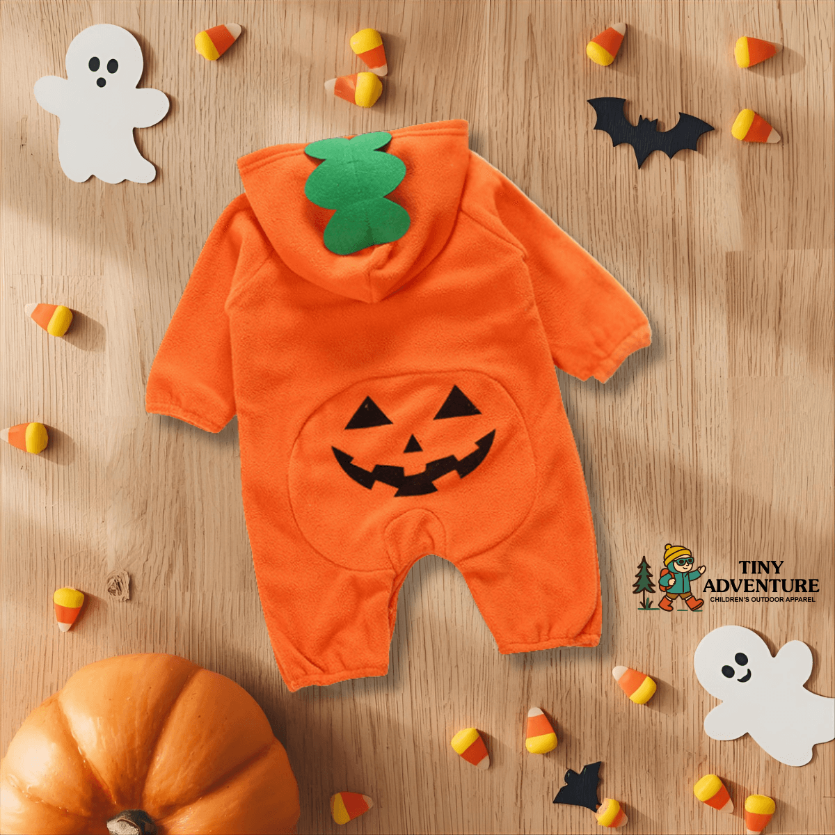 Halloween Cotton Long-Sleeve Romper