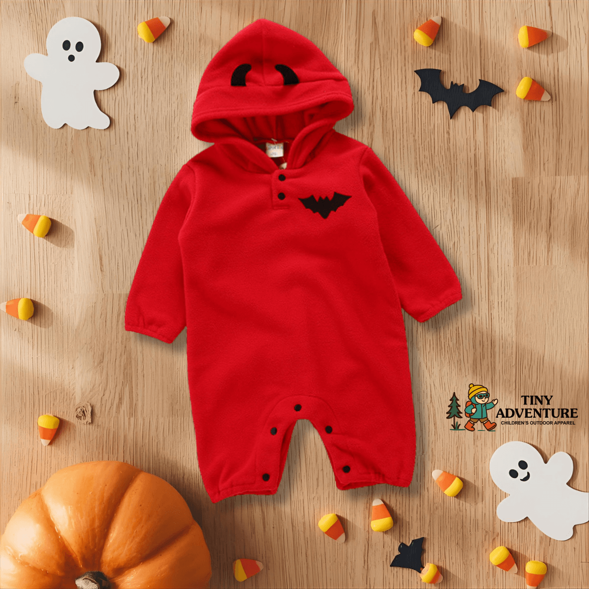 Halloween Cotton Long-Sleeve Romper