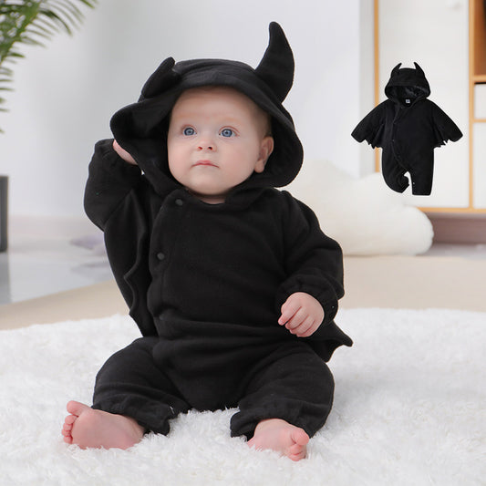Halloween Bat Hooded Onesie