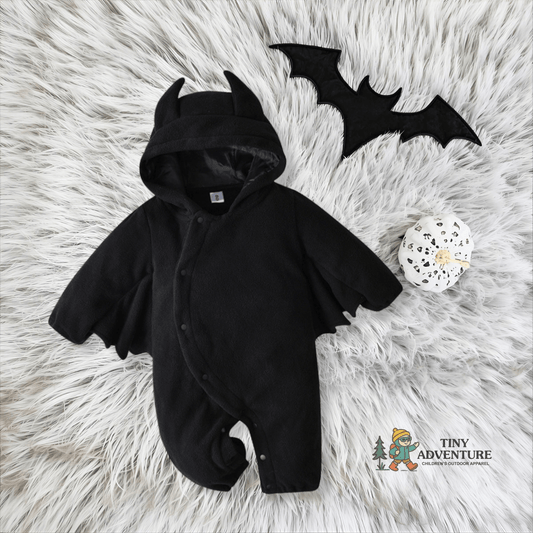 Halloween Bat Hooded Onesie