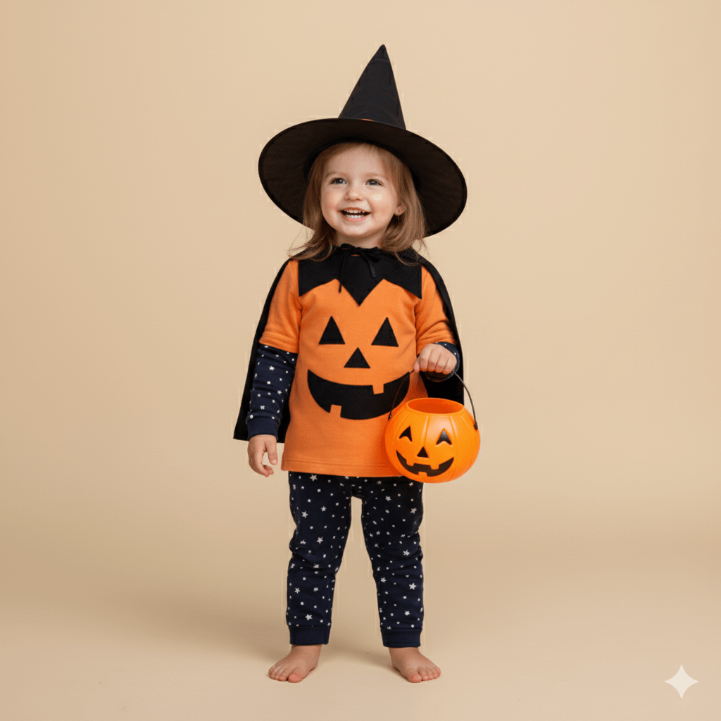 Halloween Pumpkin 4-Piece Baby Set