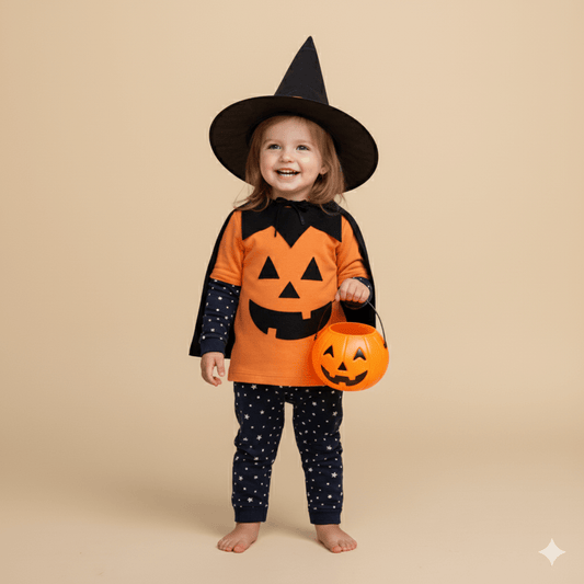 Halloween Pumpkin 4-Piece Baby Set