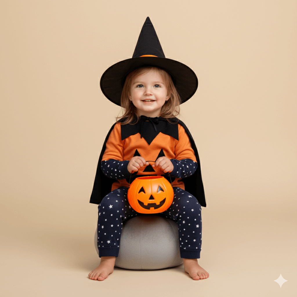 Halloween Pumpkin 4-Piece Baby Set