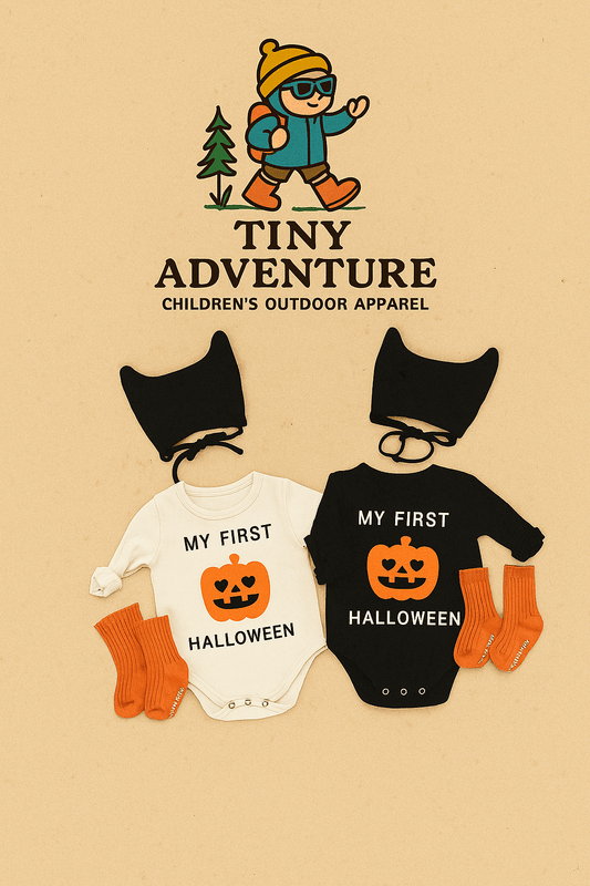 My First Halloween Pumpkin Romper Set (3 Pieces) 🎃
