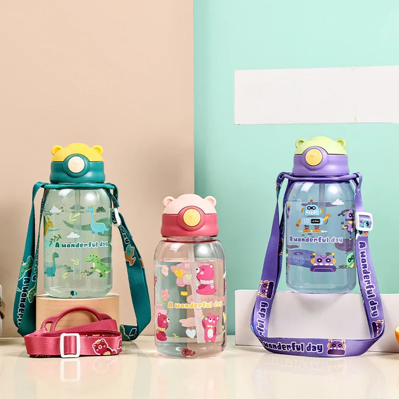 Kids Water Sippy Cup with Straw & Handle – Portable & Easy to Use