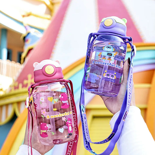 Kids Water Sippy Cup with Straw & Handle – Portable & Easy to Use