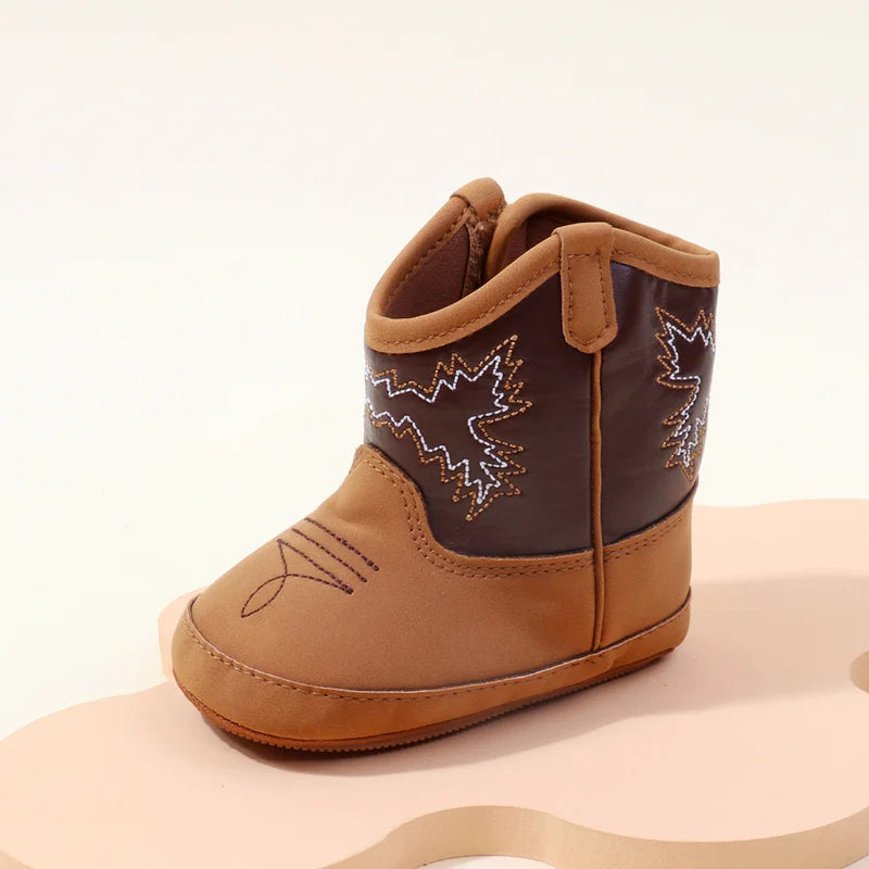 Baby Little Boots – Soft PU Leather Pre-Walker Shoes