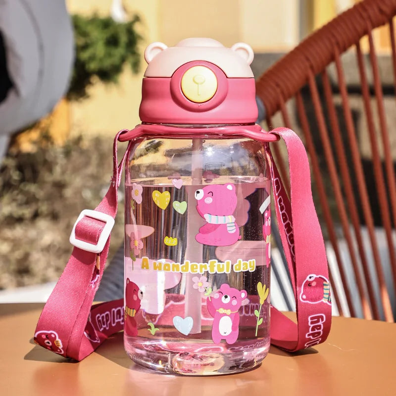 Kids Water Sippy Cup with Straw & Handle – Portable & Easy to Use