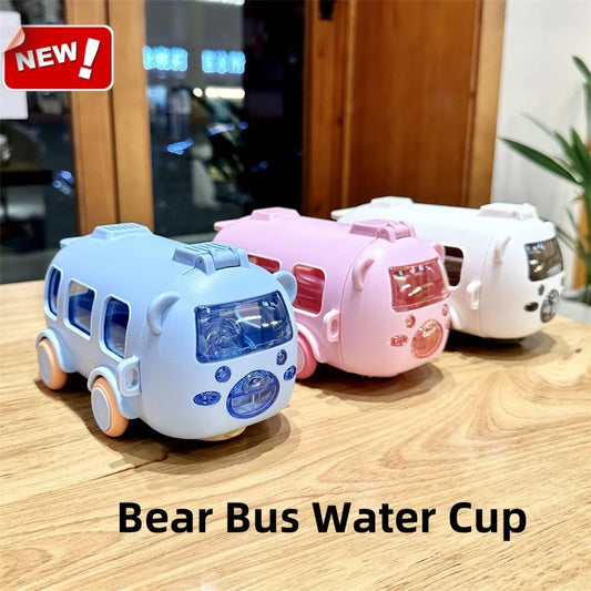 Kids Cartoon Water Bottle with Straw – Leakproof & Portable