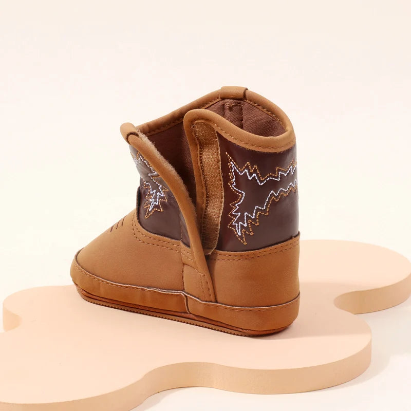 Baby Little Boots – Soft PU Leather Pre-Walker Shoes
