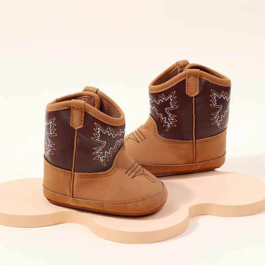 Baby Little Boots – Soft PU Leather Pre-Walker Shoes