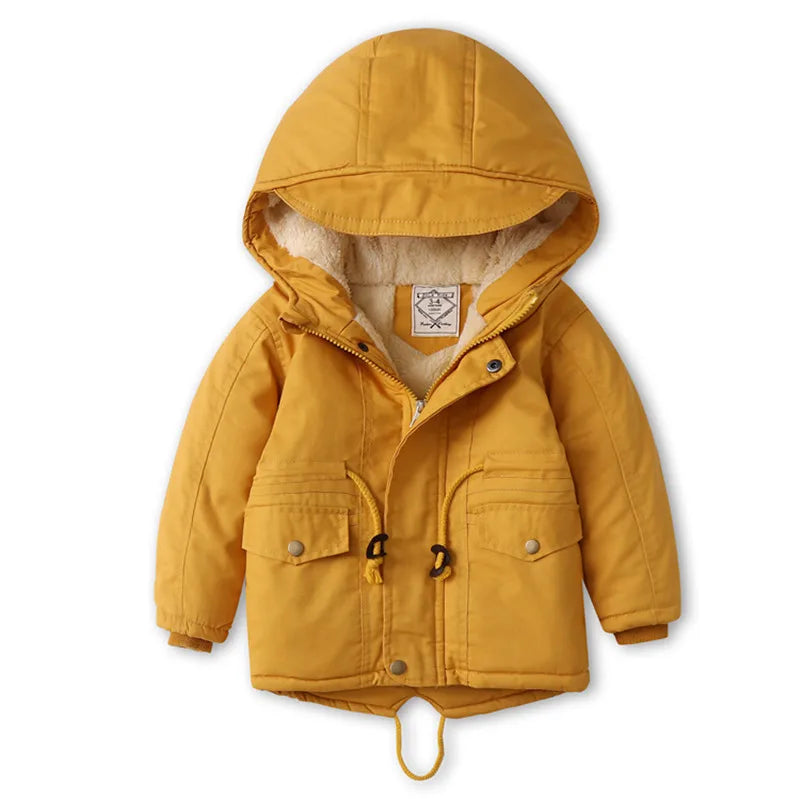 2025 Autumn & Winter Kids Hooded Warm Jacket