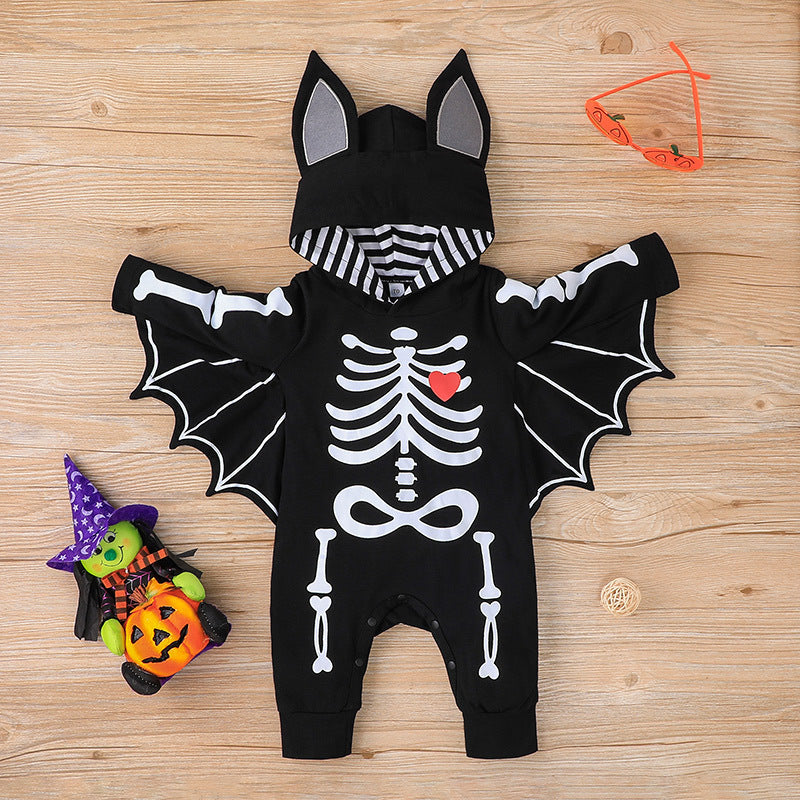 Halloween Bat Baby Romper