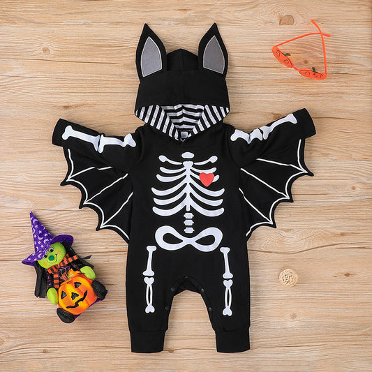 Halloween Bat Baby Romper
