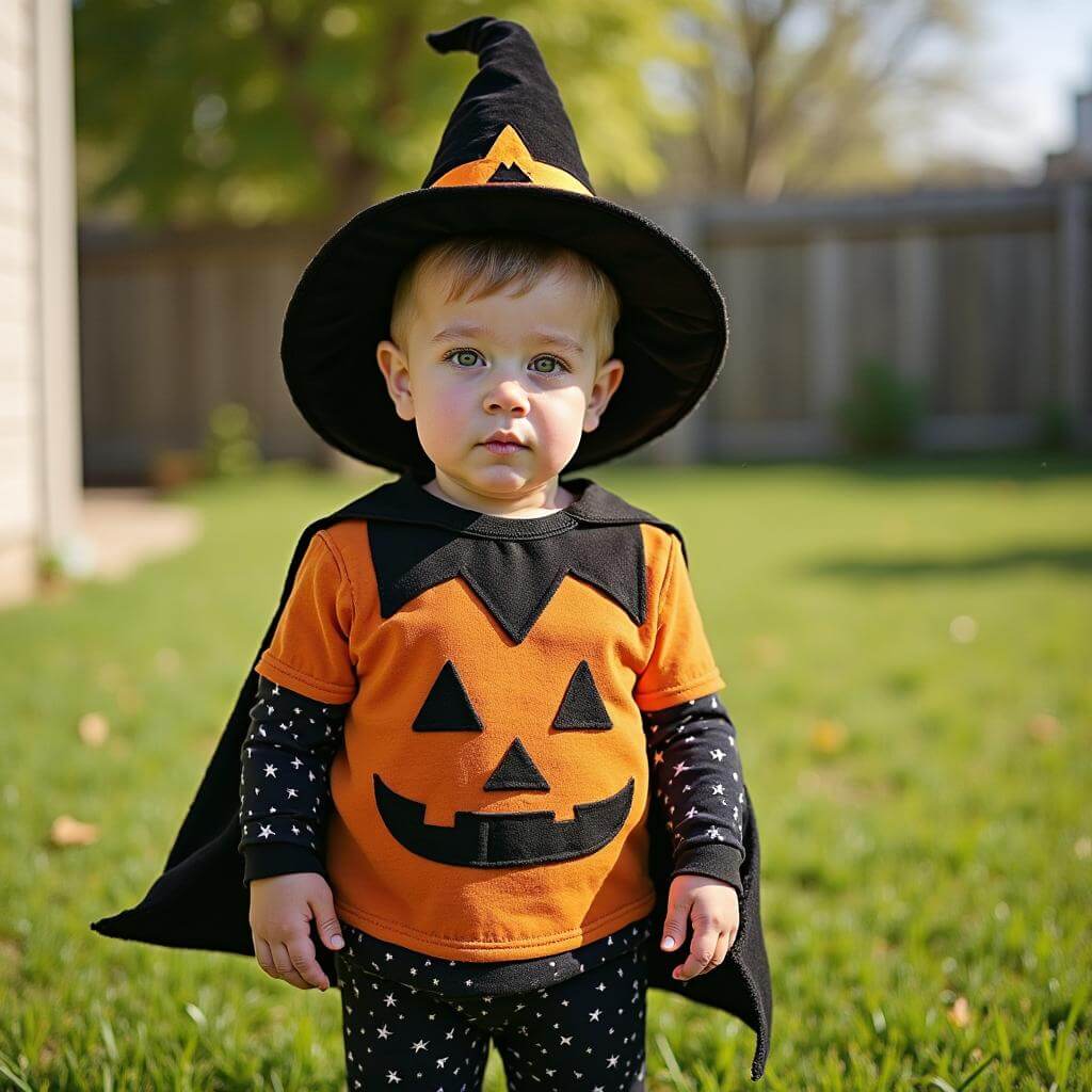 Halloween Pumpkin 4-Piece Baby Set